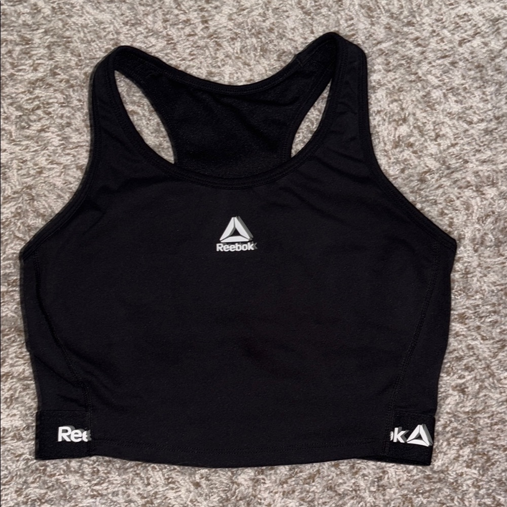 Reebok Black Sports Bra / Mini Tank Size M